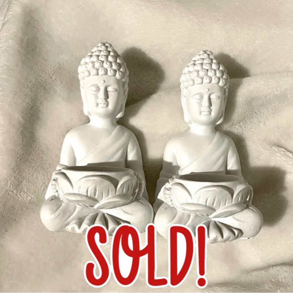 Buddha Candleholder Statues